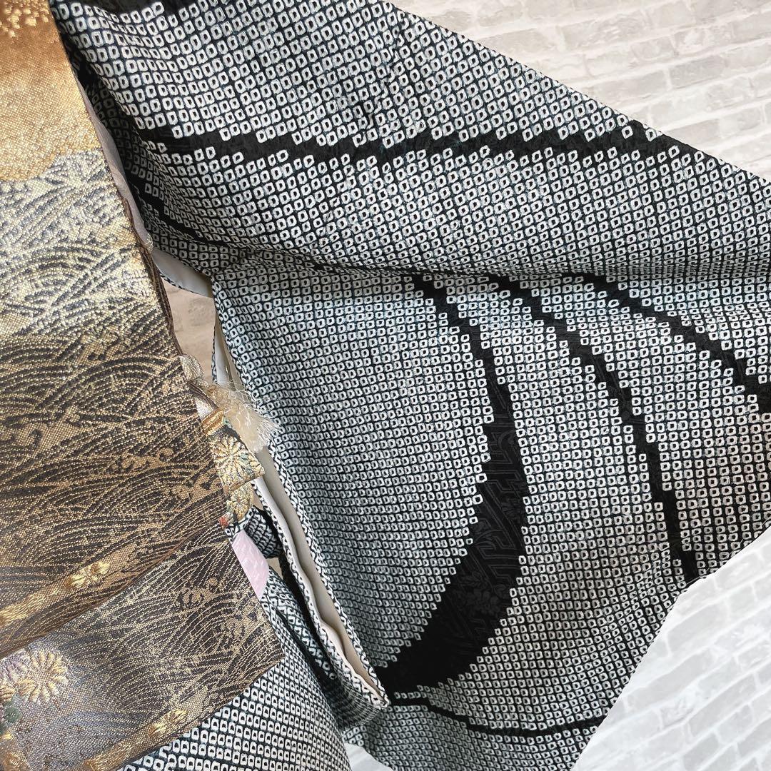 訪問着　フルセット　総絞り　波紋　入学式　卒業式　着物　Q2