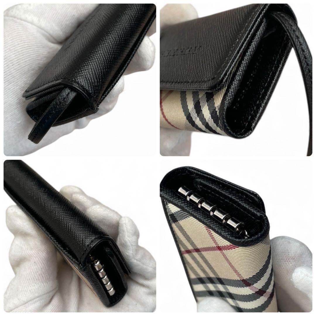 【未使用品】 BURBERRY バーバリー キーケース ノバチェック　レザー