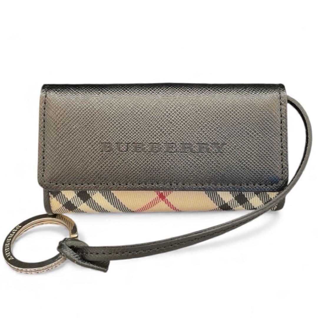 【未使用品】 BURBERRY バーバリー キーケース ノバチェック　レザー