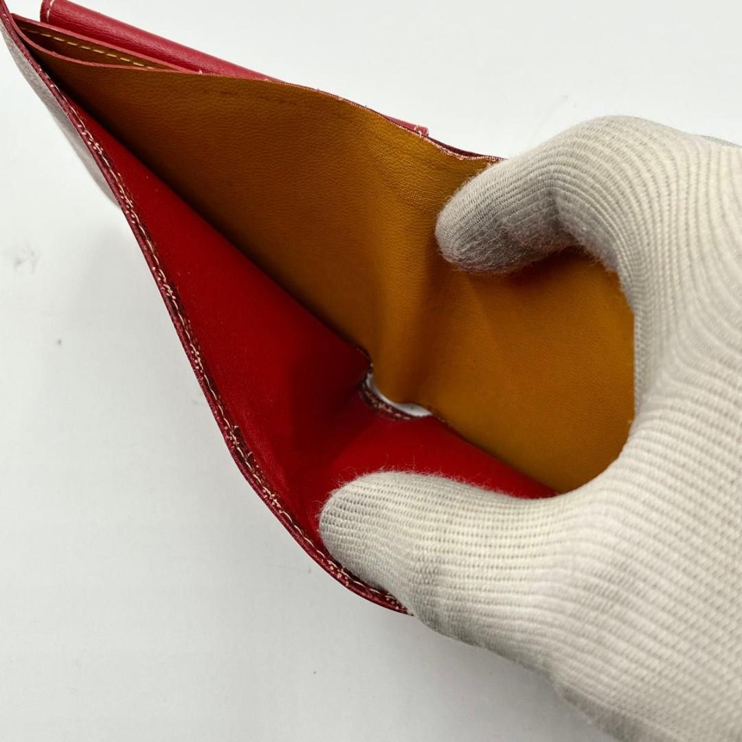 入手困難 ゴヤール GOYARD 折財布 pvc レッド メンズ ユニセックス