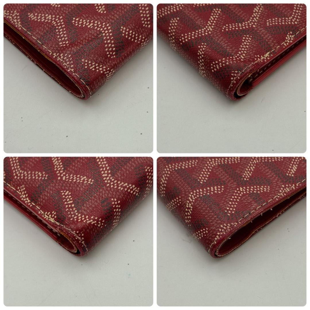 入手困難 ゴヤール GOYARD 折財布 pvc レッド メンズ ユニセックス