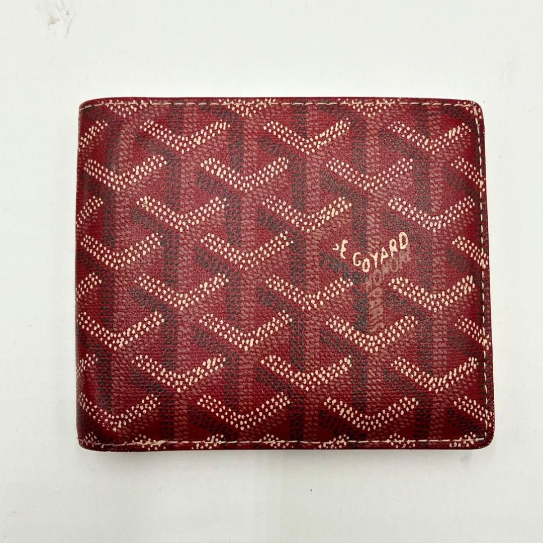 入手困難 ゴヤール GOYARD 折財布 pvc レッド メンズ ユニセックス