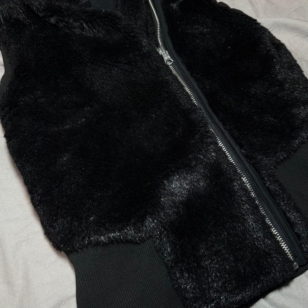 00s armani exchange ファー ボアベスト 平成ギャル グランジ