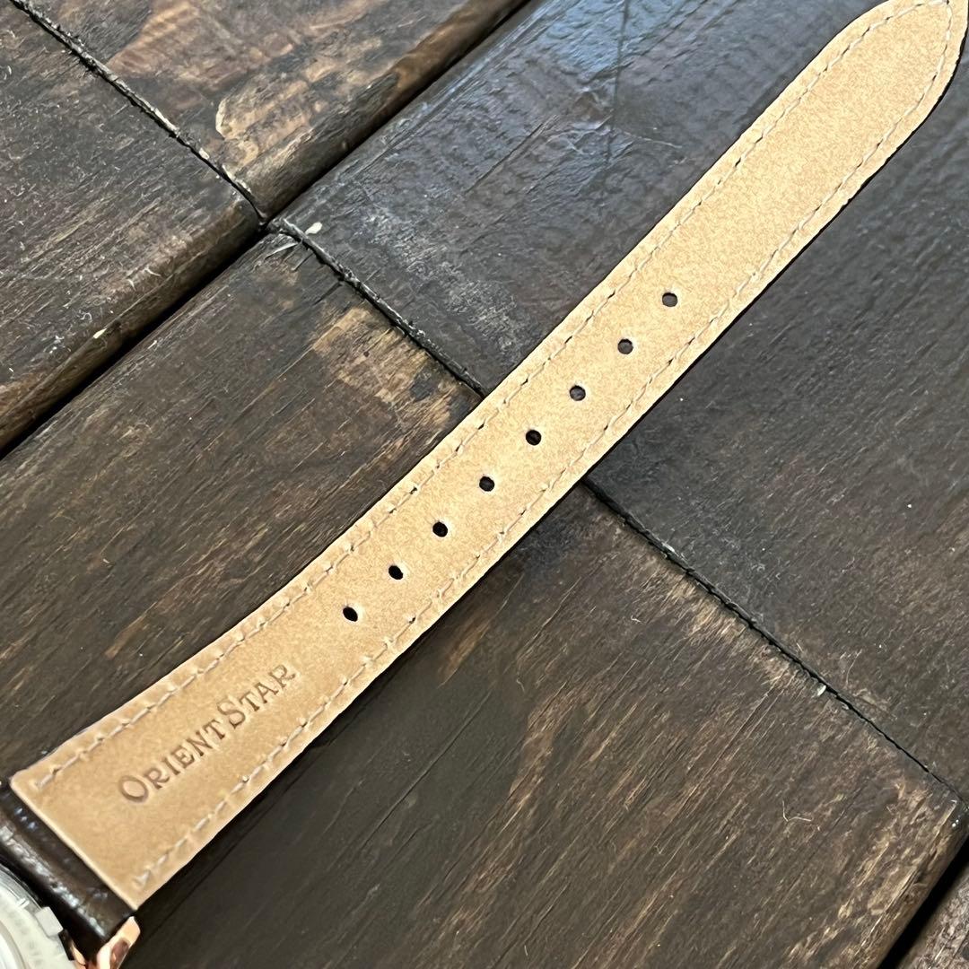 【美品】ORIENT オリエントスター 自動巻き レディース セミスケルトン