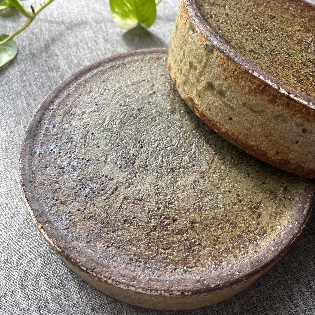 馬渡新平さん 平鉢 （ドラ鉢 ）6寸　2つセット　ペア