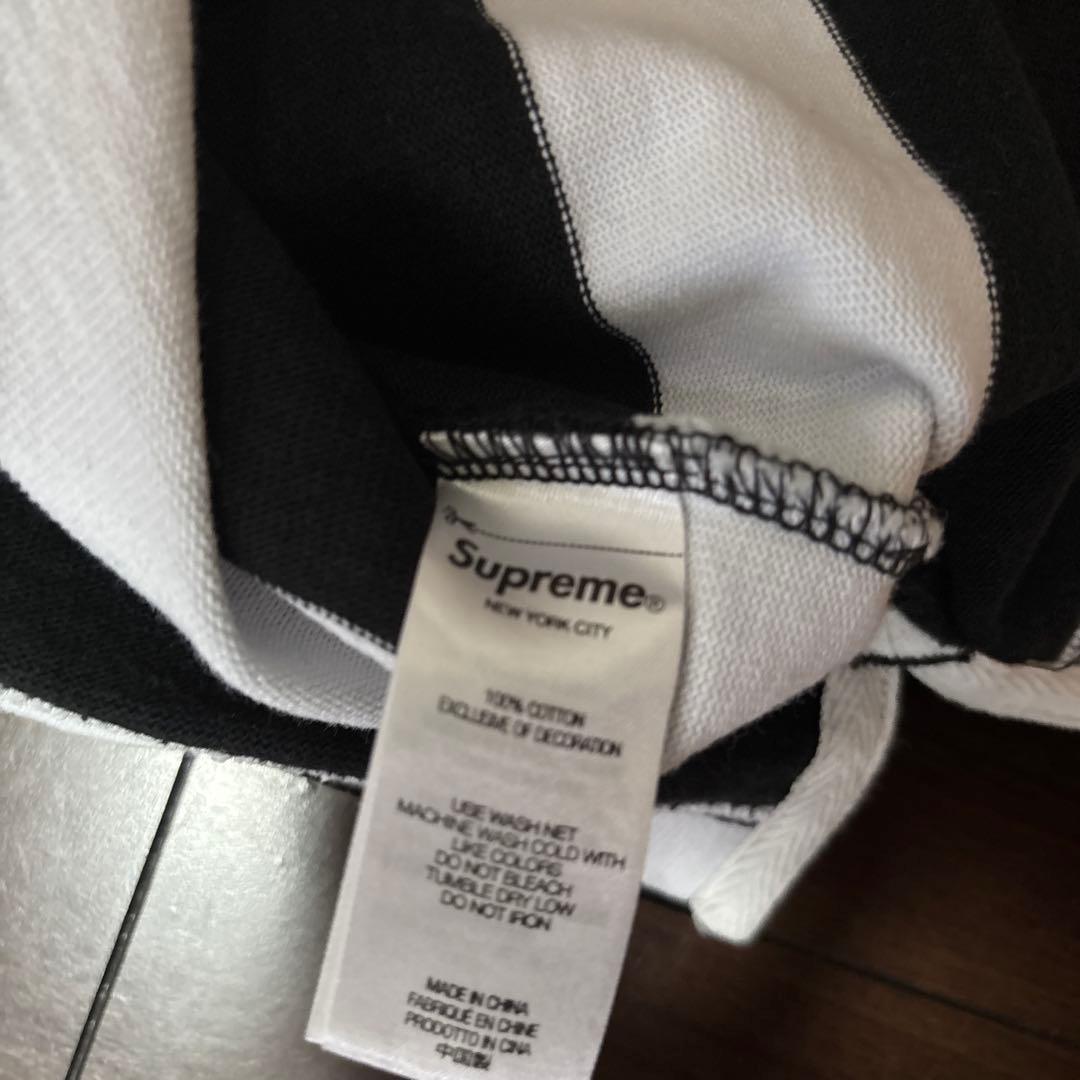 トップス Supreme Stripe Rugby \"Black\"