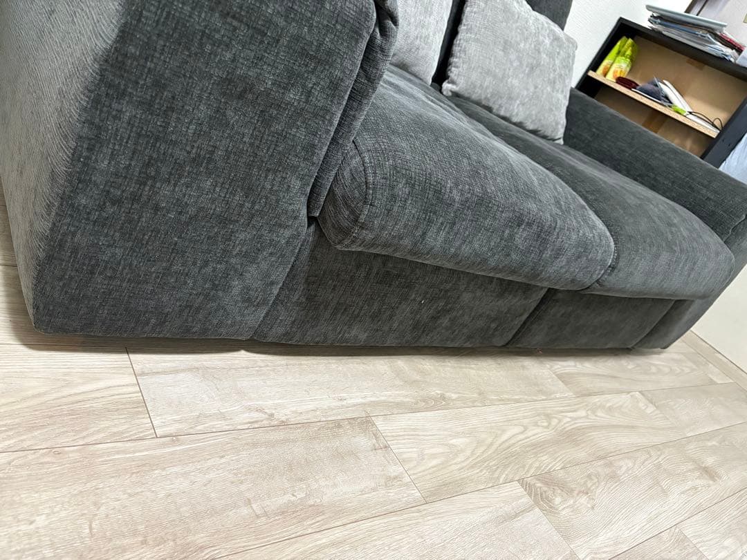 ゆ*ゆ様 2人掛けセパレートソファ 布張りタイプ (LB04 GY)