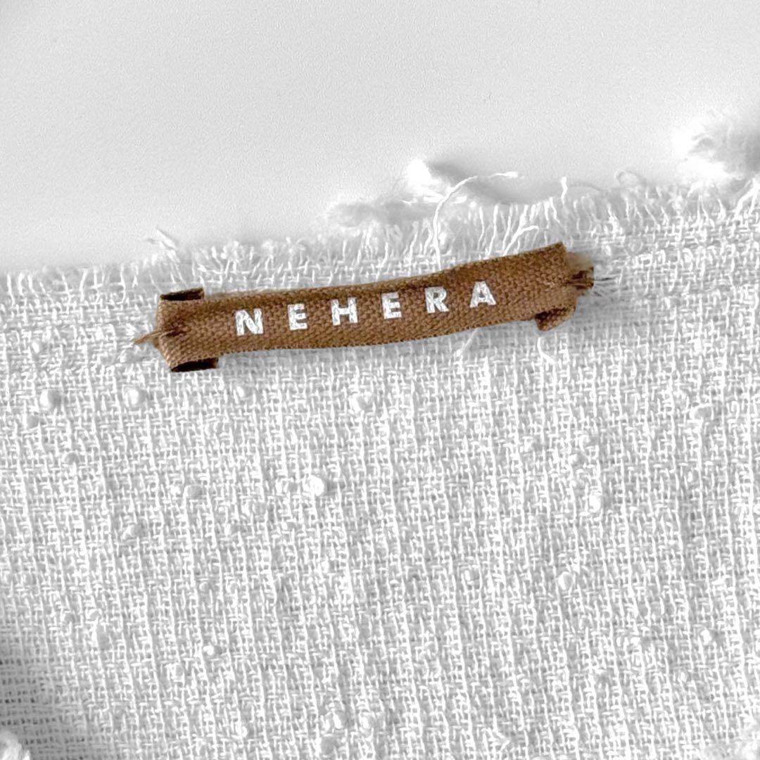 NEHERA ネヘラ Janin ノーカラージャケット ベルト付き カットオフ