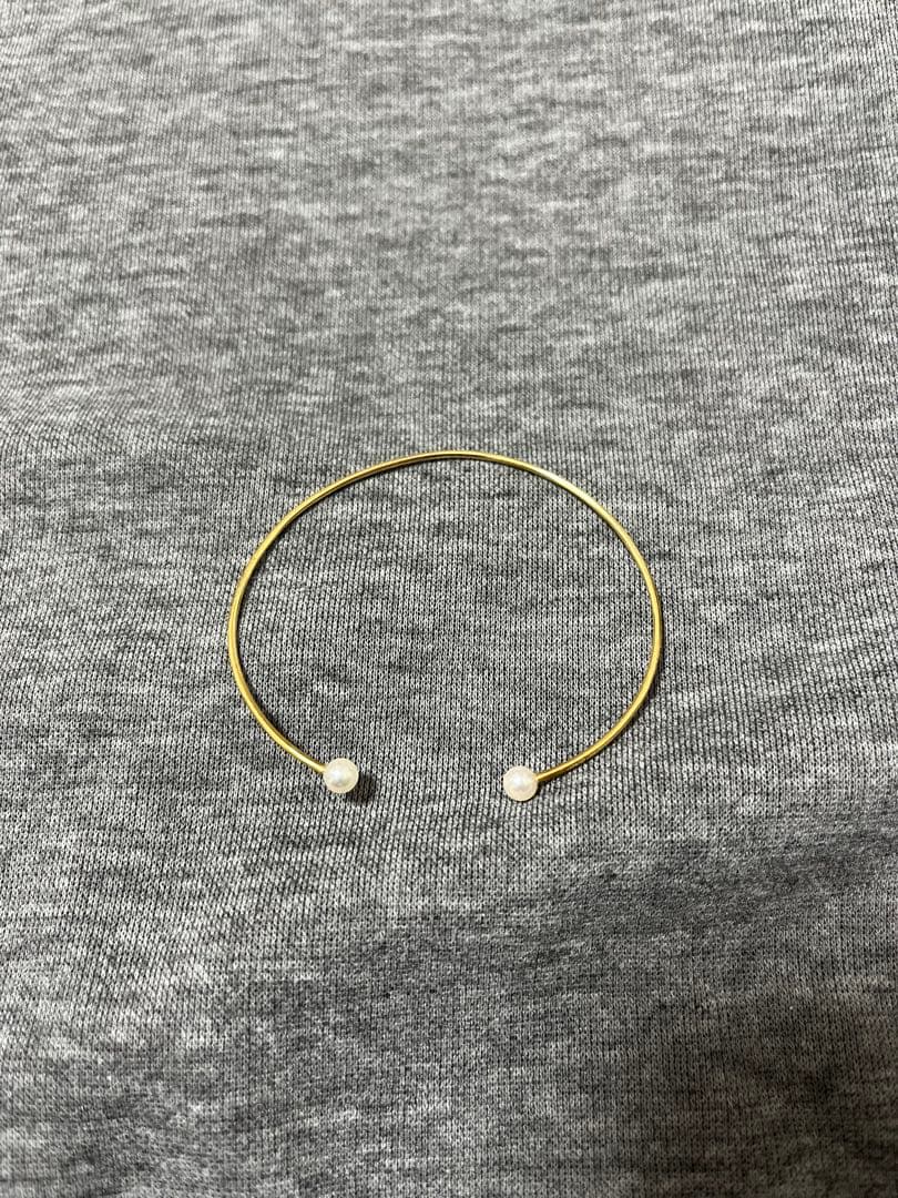 MIKIMOTO K18 ゴールド パール バングルブレスレット