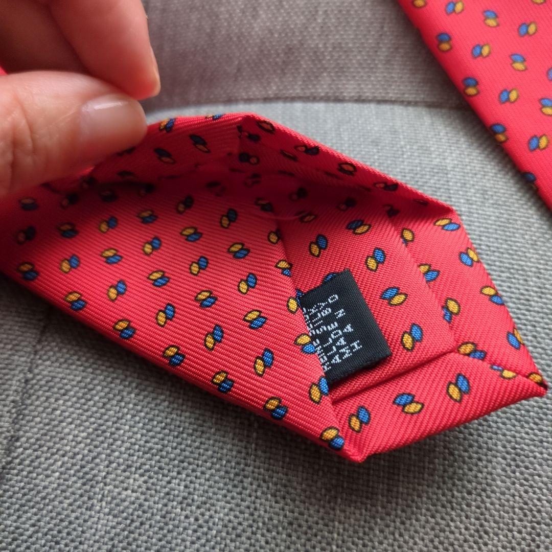 【未使用新品】E. MARINELLA マリネッラ　 ネクタイ オレンジ系