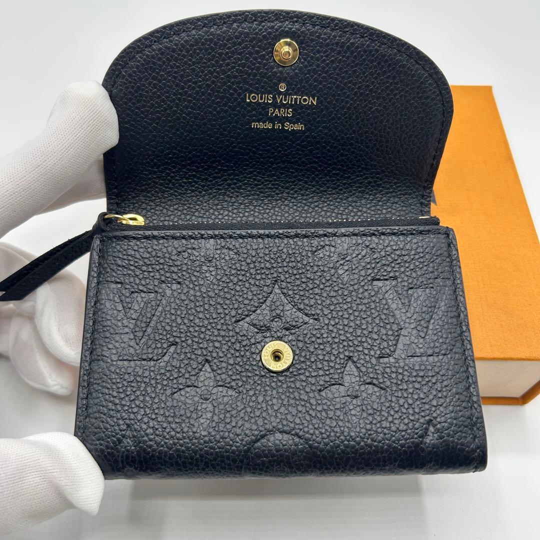 【美品】　ヴィトン　ポルトモネ　ロザリ　アンプラント　ケース　二つ折り財布