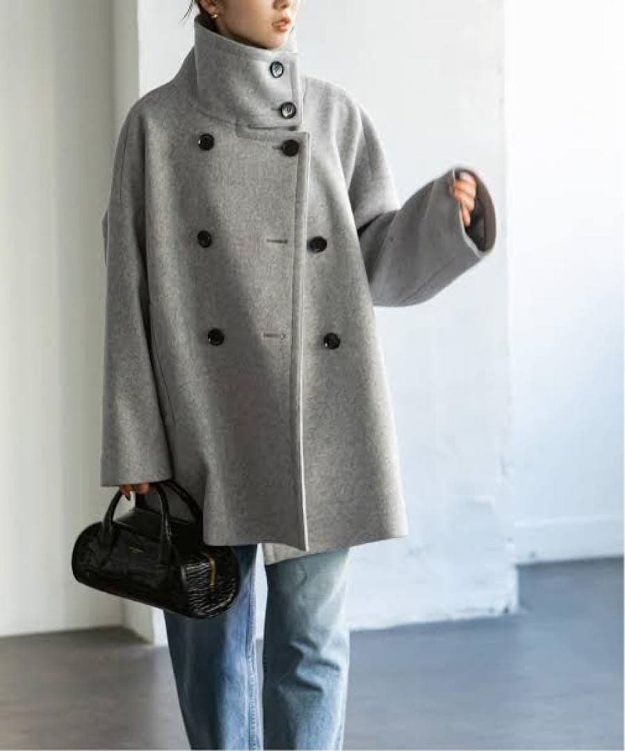 noble スタンドカラーオーバーコート