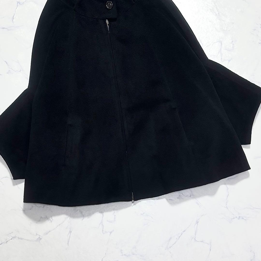 【美品】BEARDSLEY ビアズリー /ポンチョ ケープ コート ブラック