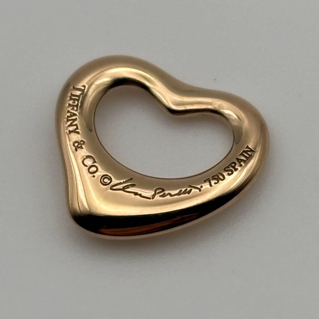 ティファニー オープンハート トップ 750 K18 18金