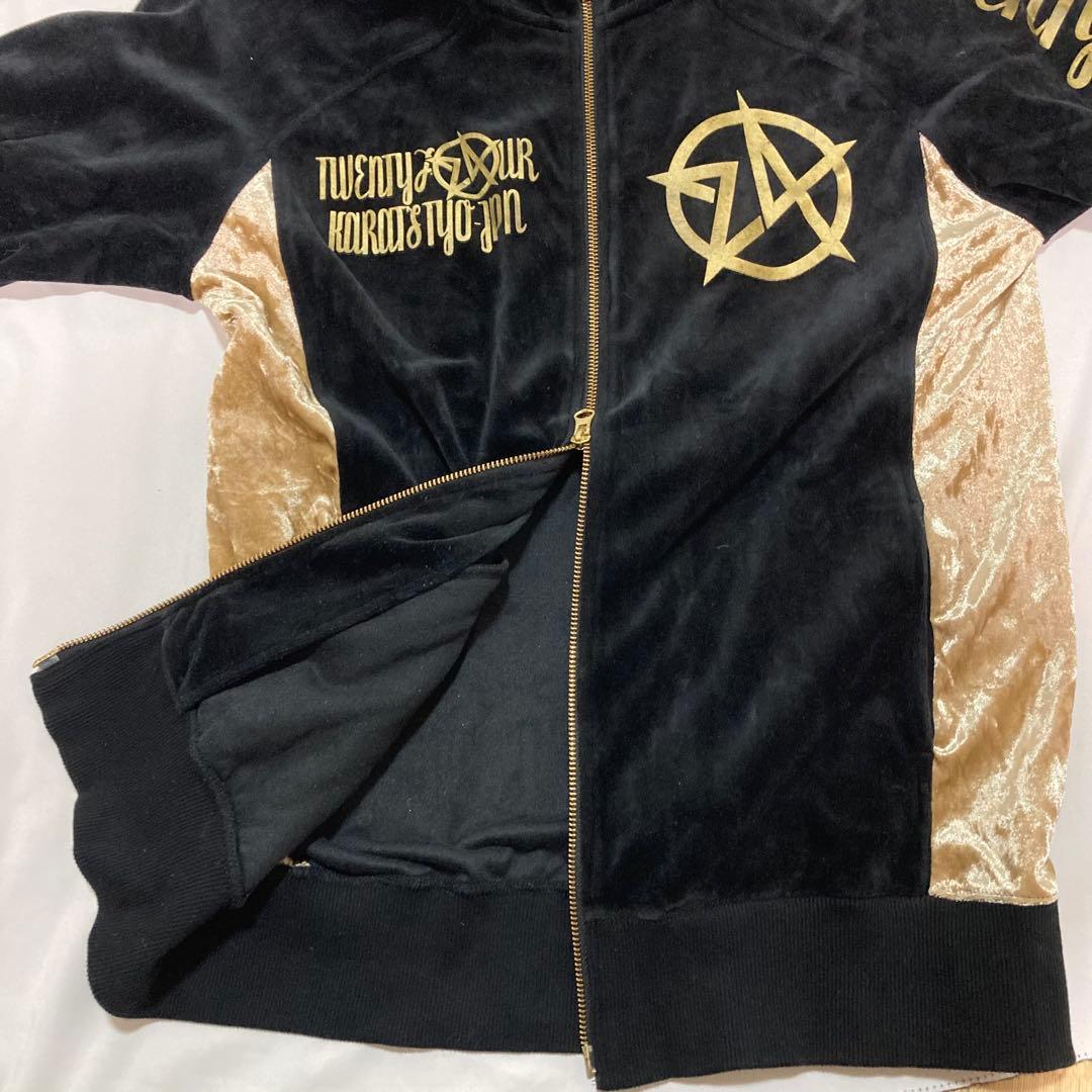 24KARATS セットアップ ジャージ　ステイゴールド　黒×金 Lサイズ