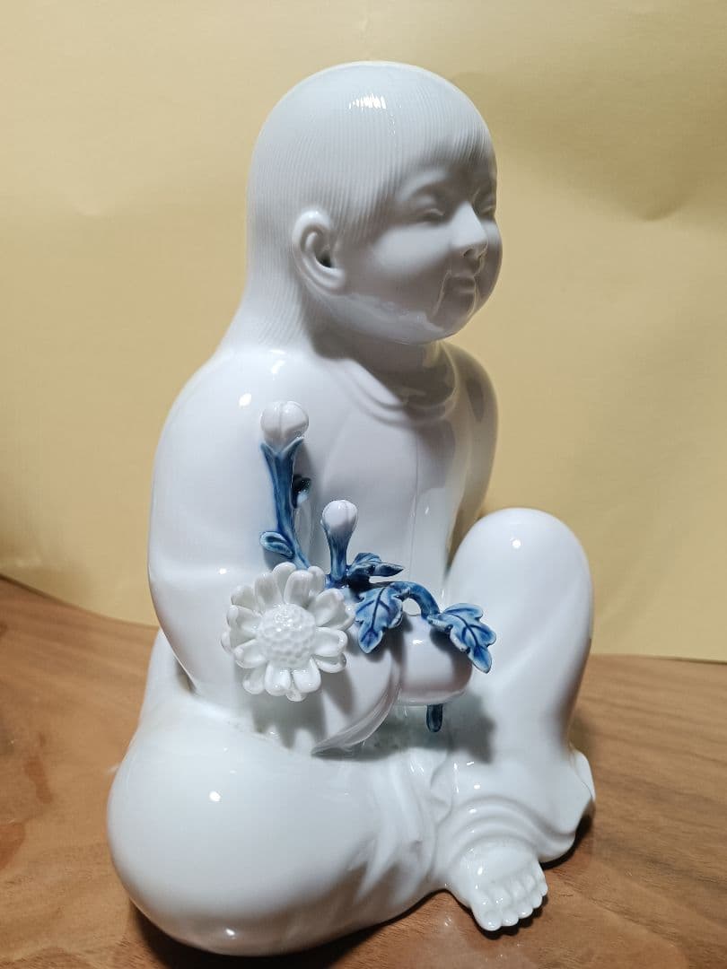 十三代 酒井田柿右衛門 菊童子置物 慈童置物