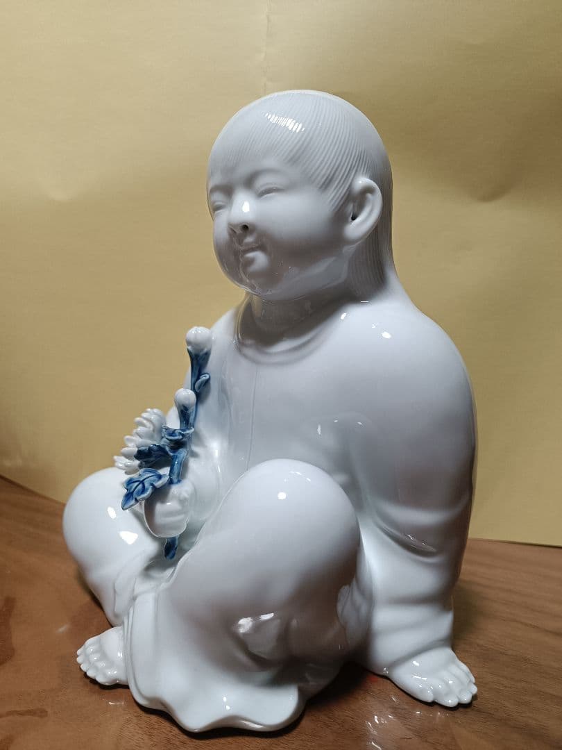 十三代 酒井田柿右衛門 菊童子置物 慈童置物