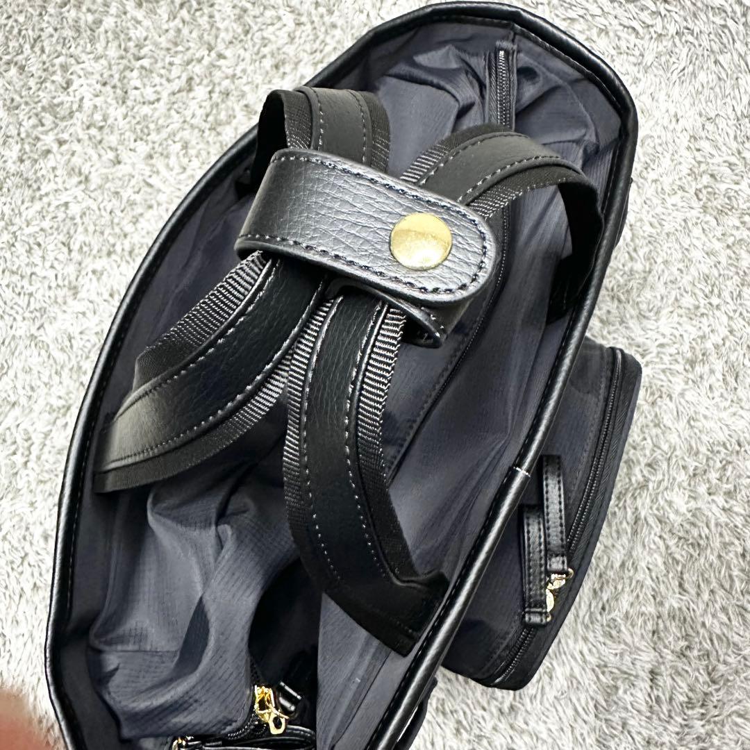 【極美品】スワニー キャリーバッグ 4輪ストッパー付　黒　リボン