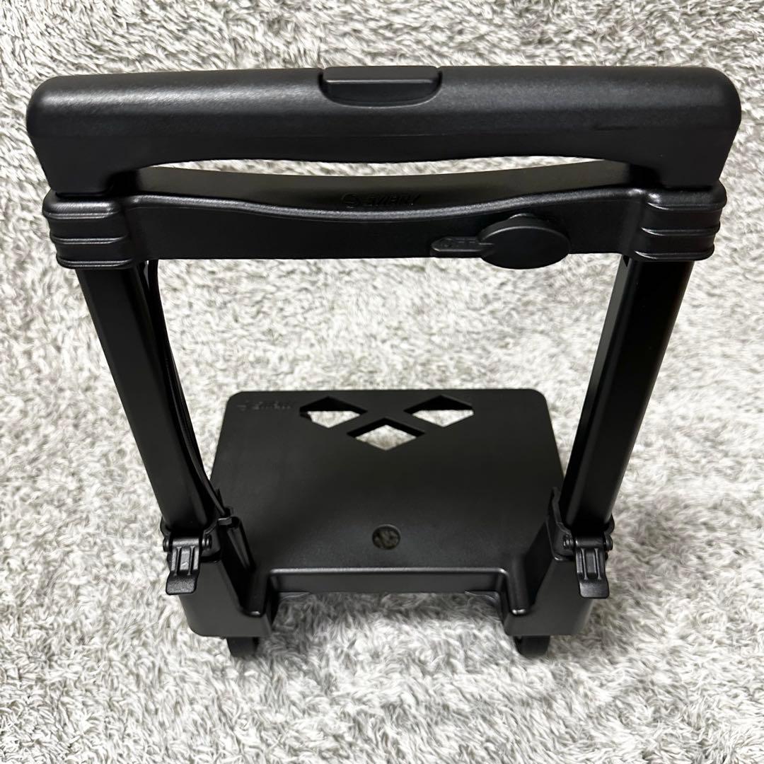 【極美品】スワニー キャリーバッグ 4輪ストッパー付　黒　リボン