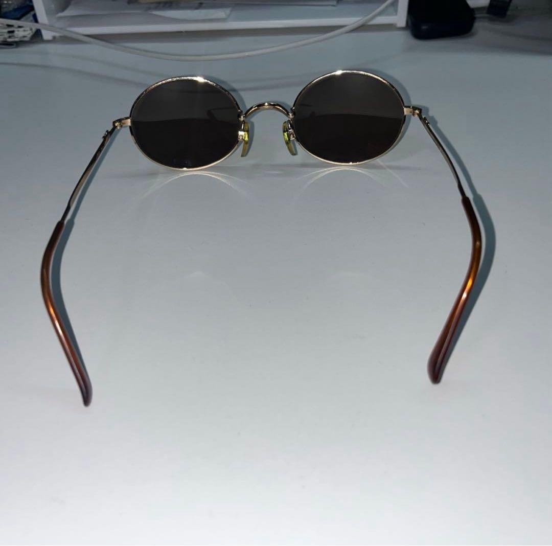 エンポリオ アルマーニ オーバル メタルサングラス サングラス 金具 眼鏡 丸