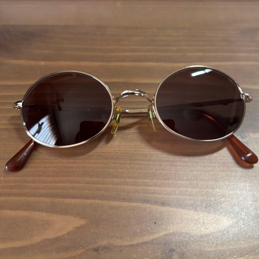 エンポリオ アルマーニ オーバル メタルサングラス サングラス 金具 眼鏡 丸