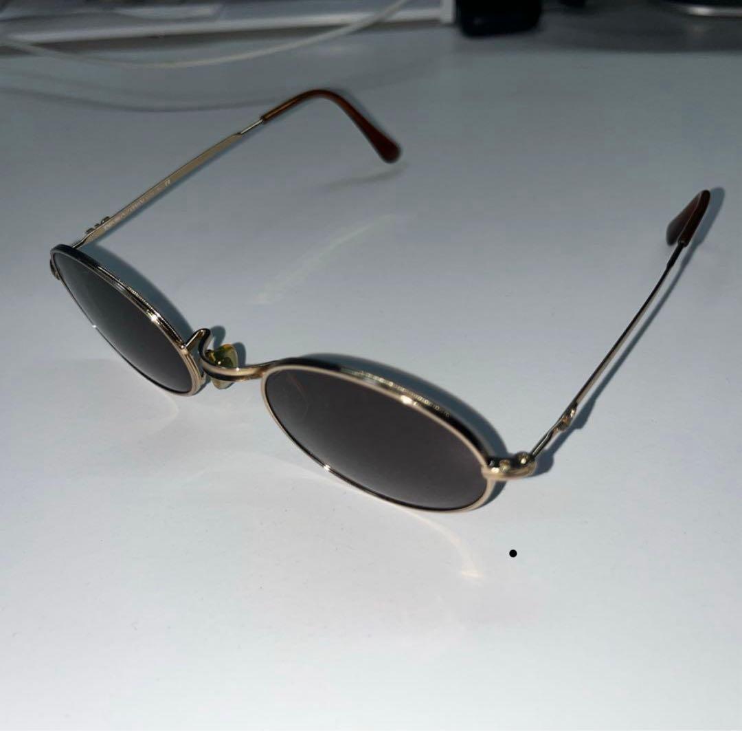 エンポリオ アルマーニ オーバル メタルサングラス サングラス 金具 眼鏡 丸