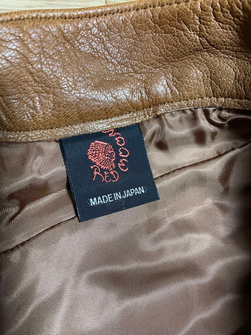 レッドムーン　redmoon レザーパンツ　鹿革　ディアスキン　ブラウン　茶色L