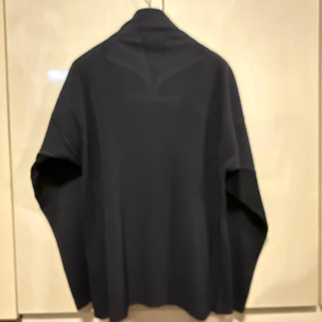 【美品】イッセイミヤケ　プリーツカットソー(黒)