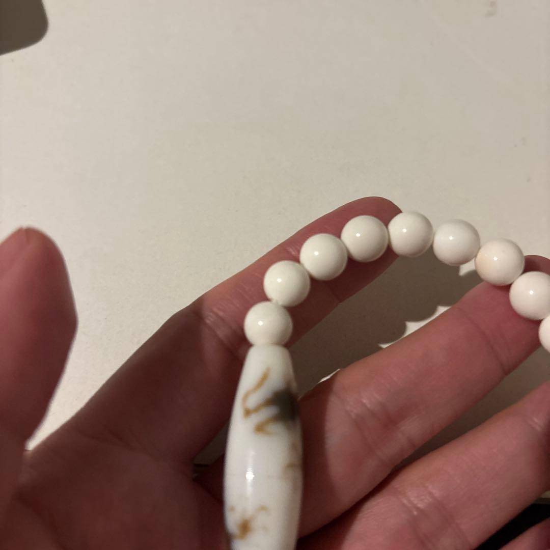 白龍神天珠！ホワイトオニキス！すんごいパワー！綺麗！