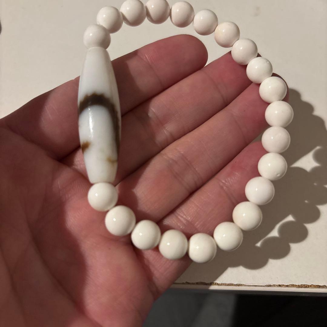 白龍神天珠！ホワイトオニキス！すんごいパワー！綺麗！