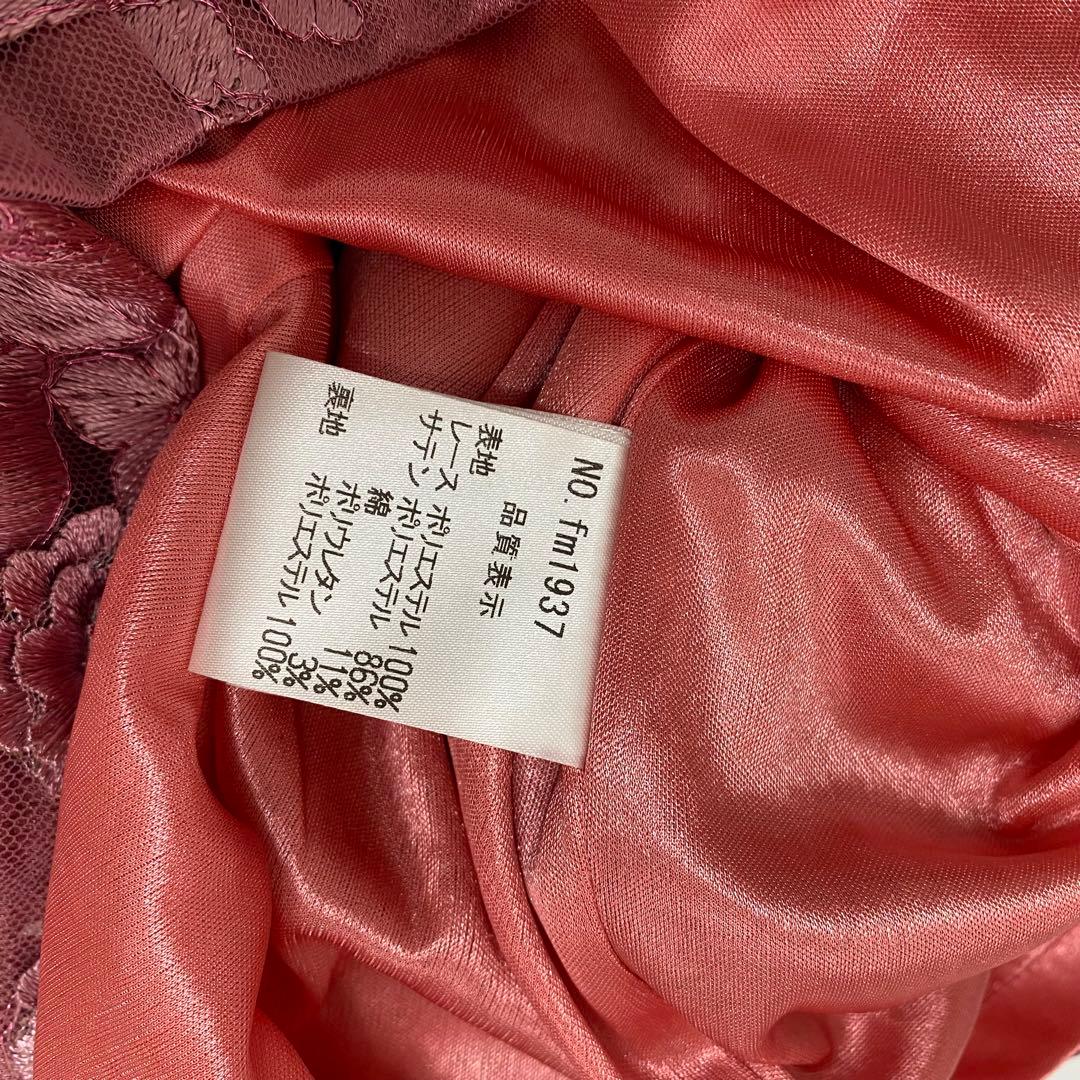 ローブドフルール　ピンク　花柄　リボン　キャバドレス ワンピース　ローズピンク