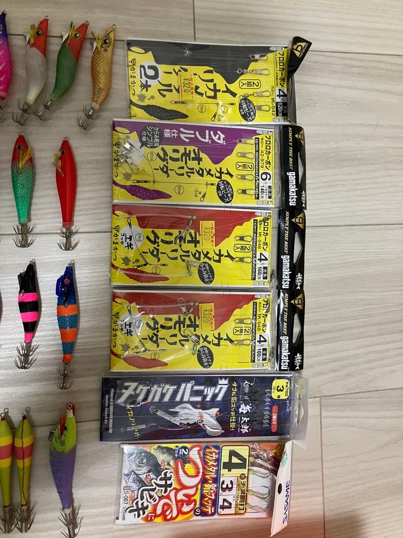 イカメタル用エギとメタルスッテ、ほぼ未使用品