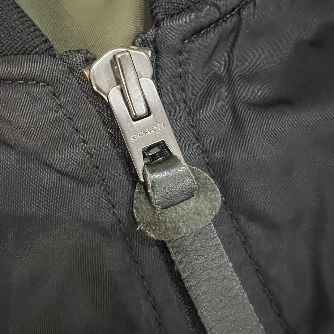 専用　COACH コーチ　リバーシブル　ブラック MA-1ジャケット　L