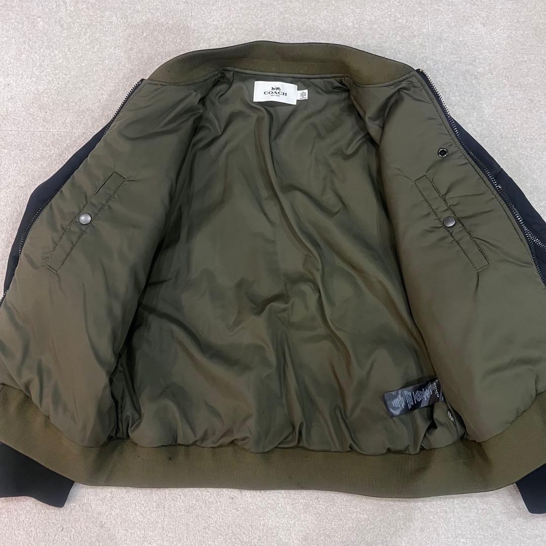 専用　COACH コーチ　リバーシブル　ブラック MA-1ジャケット　L