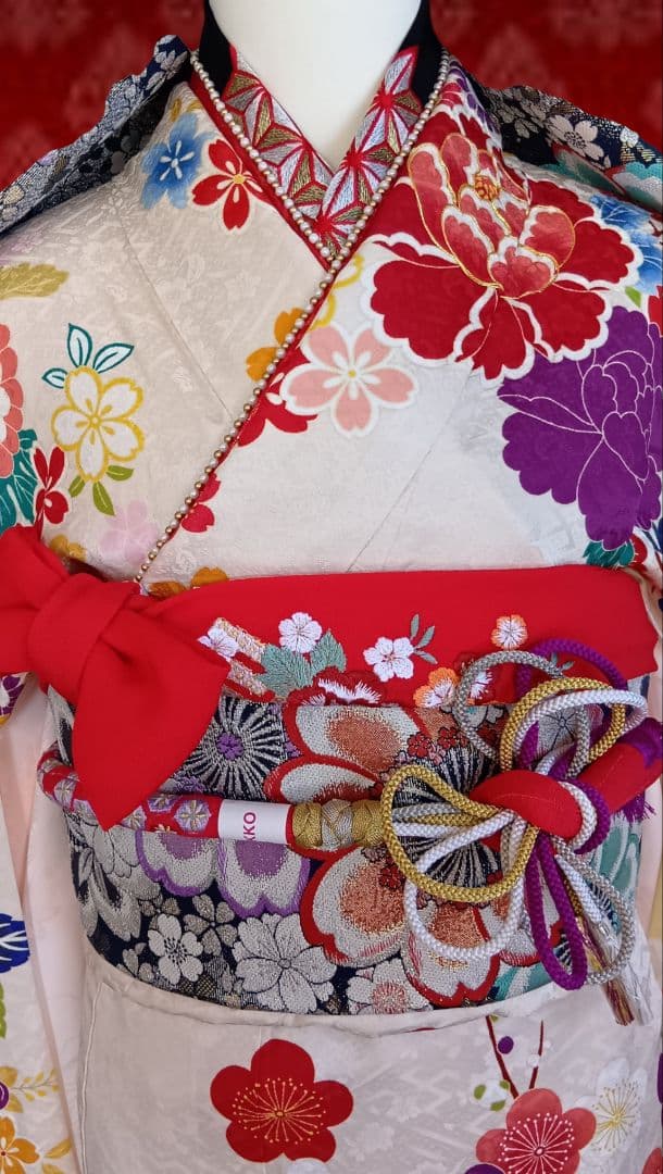 成人式　卒業式　振袖フルセット ラムショール&バック