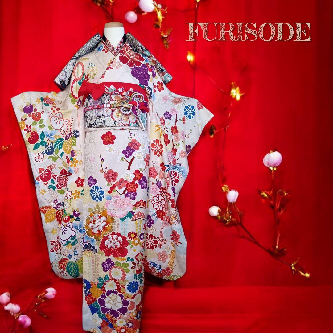 成人式　卒業式　振袖フルセット ラムショール&バック