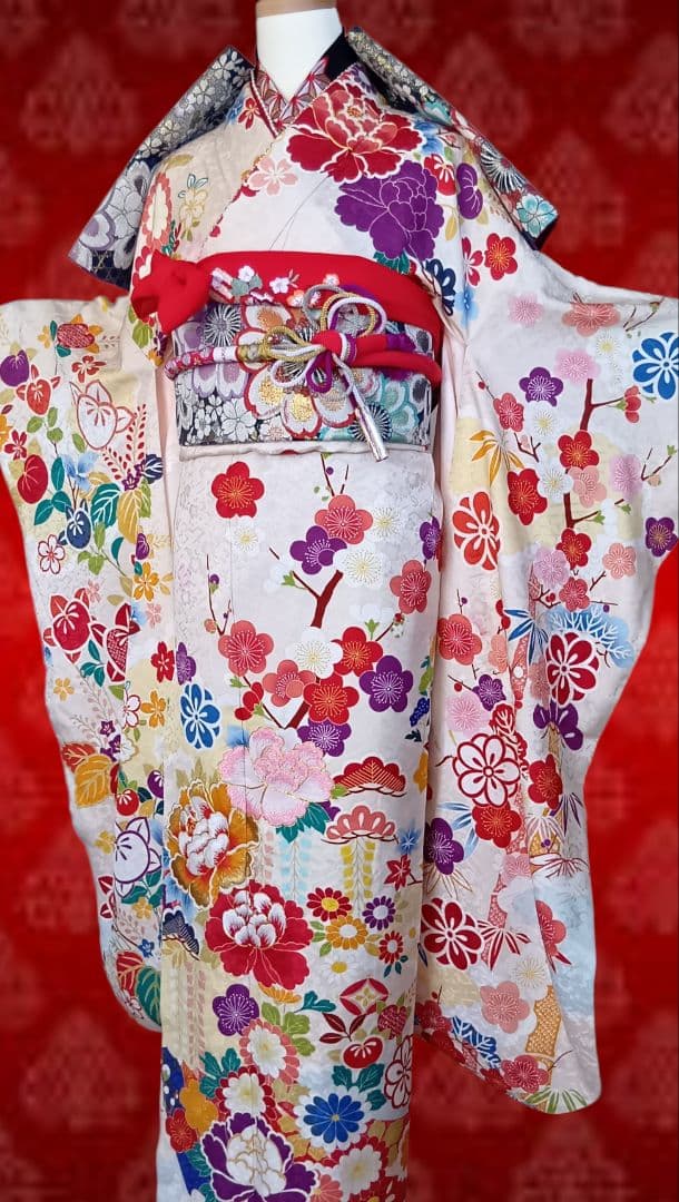 成人式　卒業式　振袖フルセット ラムショール&バック