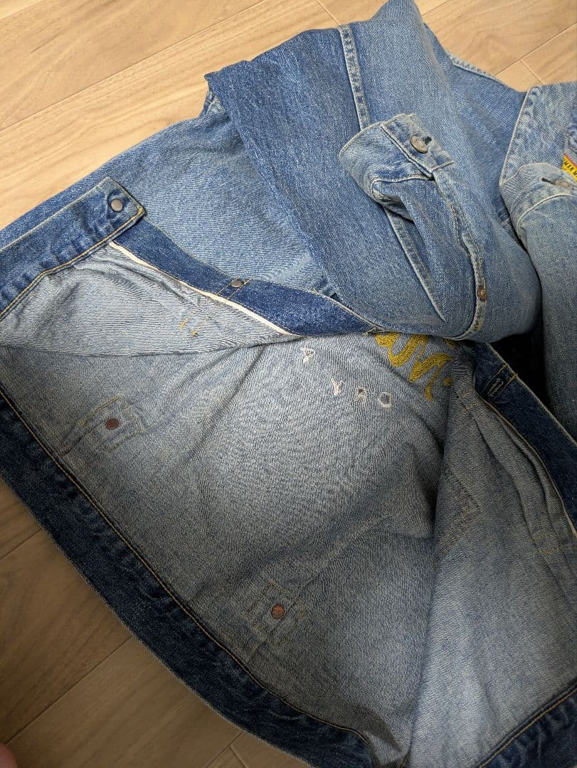 ヒューマンメイド　デニムジャケット ハート刺繍