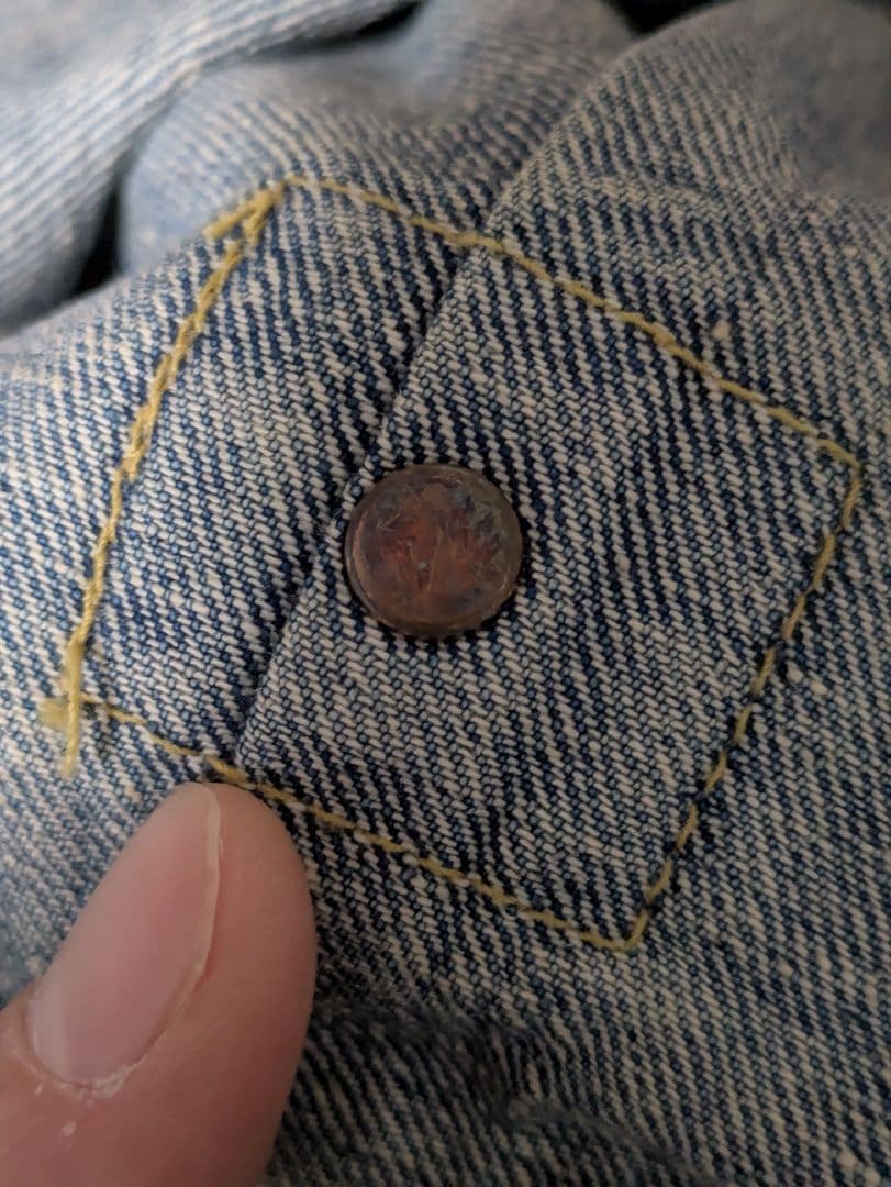 ヒューマンメイド　デニムジャケット ハート刺繍