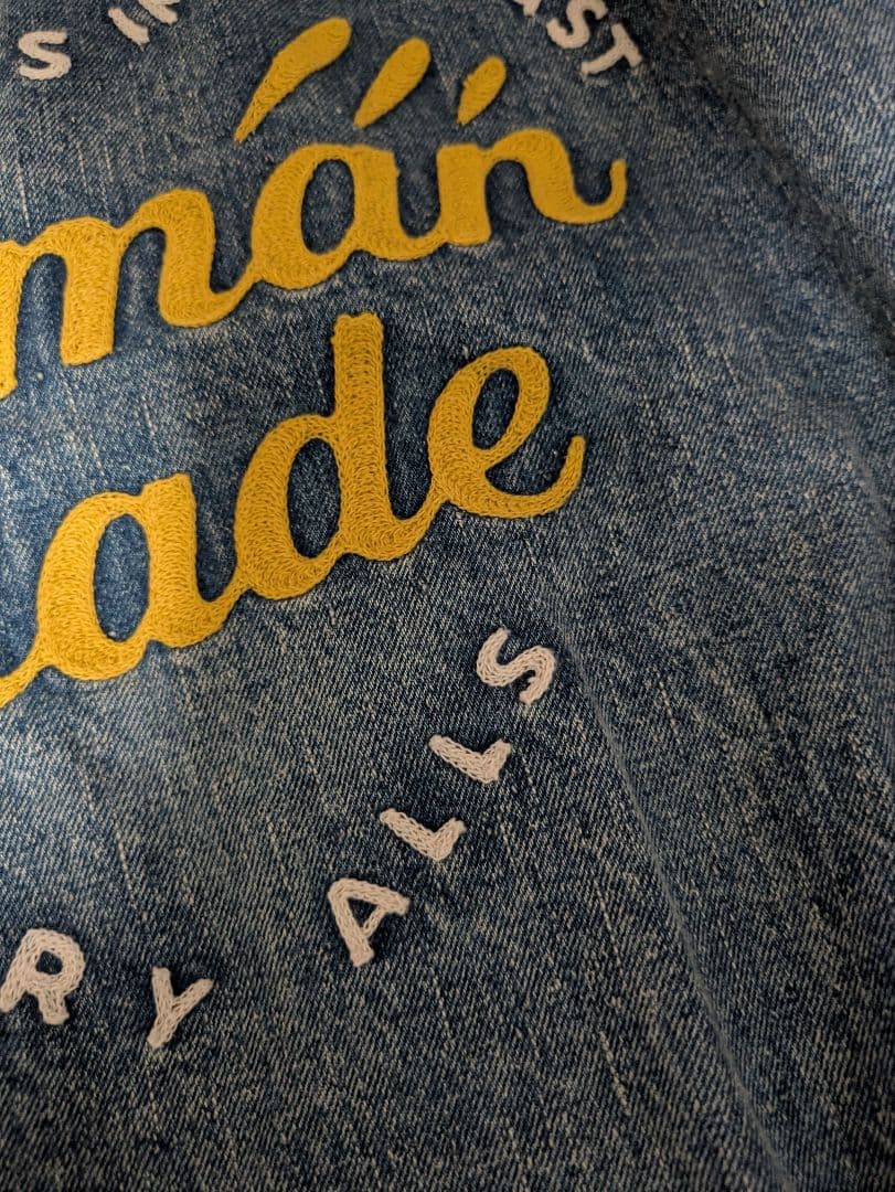 ヒューマンメイド　デニムジャケット ハート刺繍