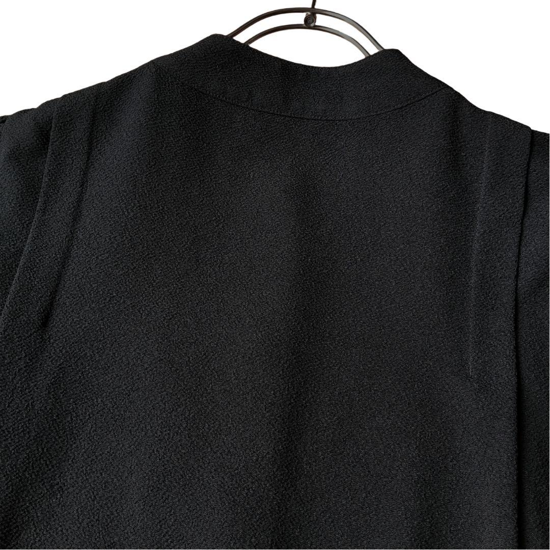 【詩仙堂 BY HITOSHI】シャツワンピース くるみ釦 前開き ちりめん