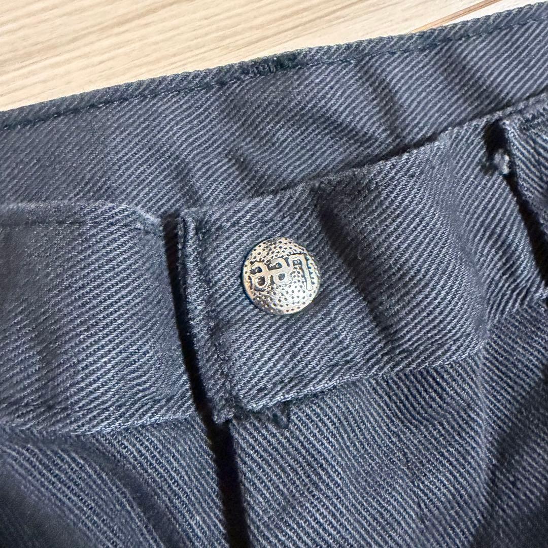 70s 80s Lee ワークパンツ 黒 コットン USA製 フリスコ