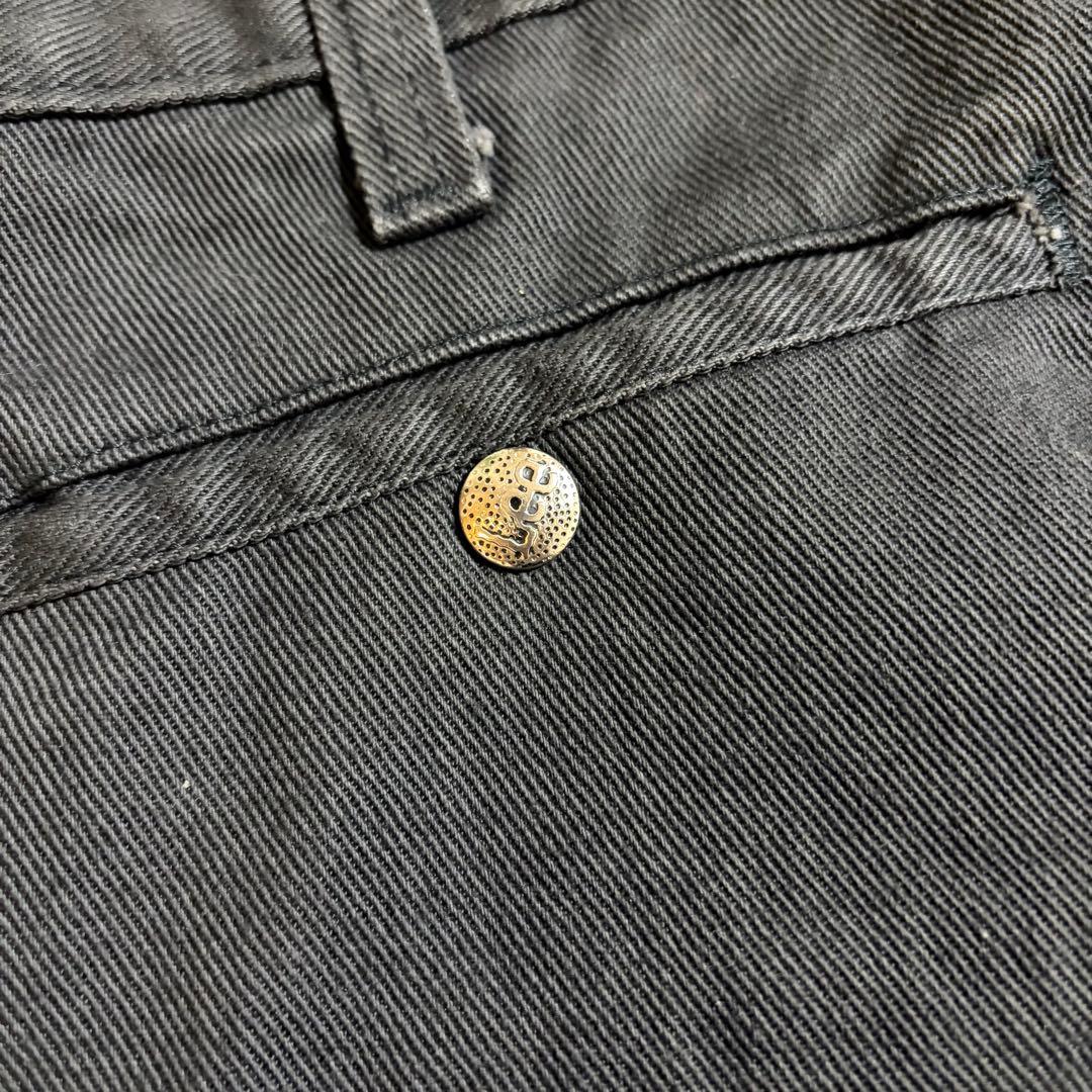 70s 80s Lee ワークパンツ 黒 コットン USA製 フリスコ