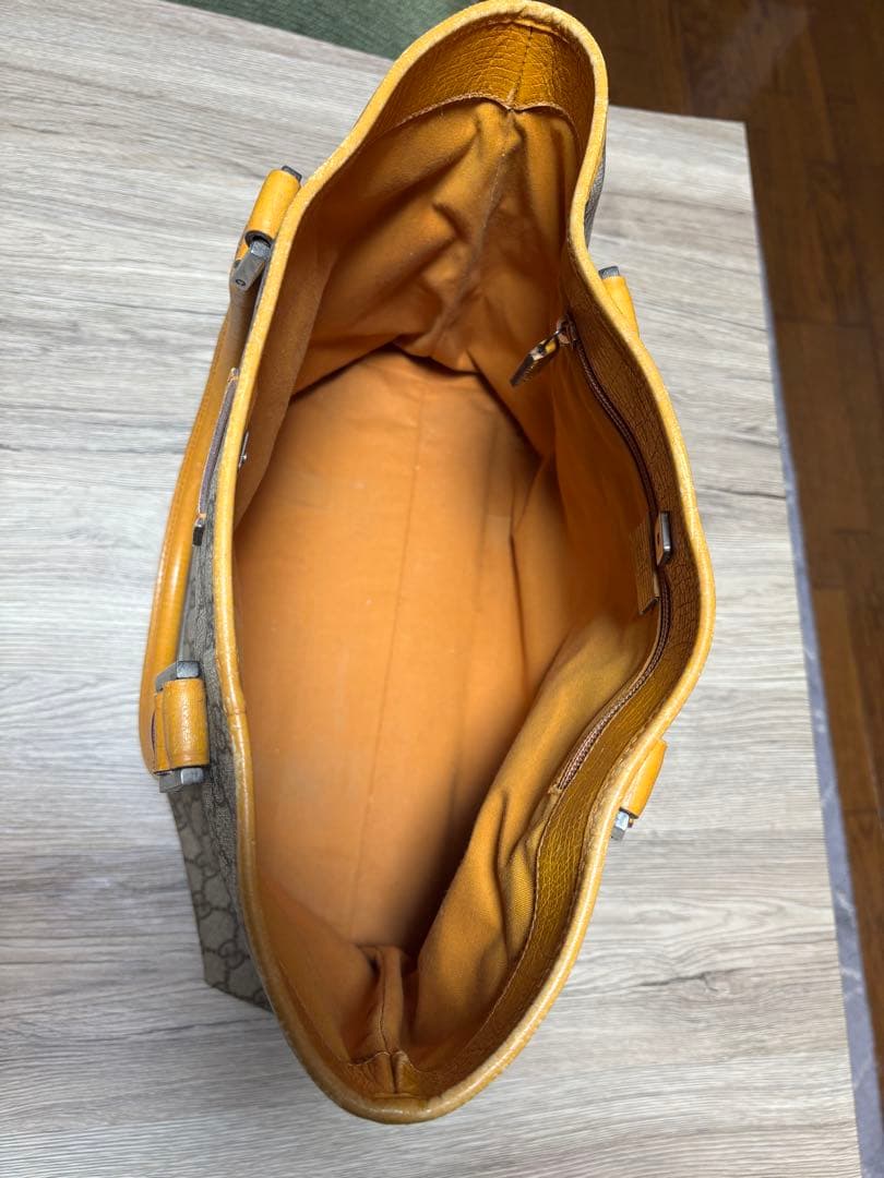 【希少色】 Gucci グッチ GGスプリーム PVC レザー トートバッグ