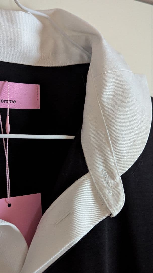 anrealage homme 長袖ポロシャツ 黒/白