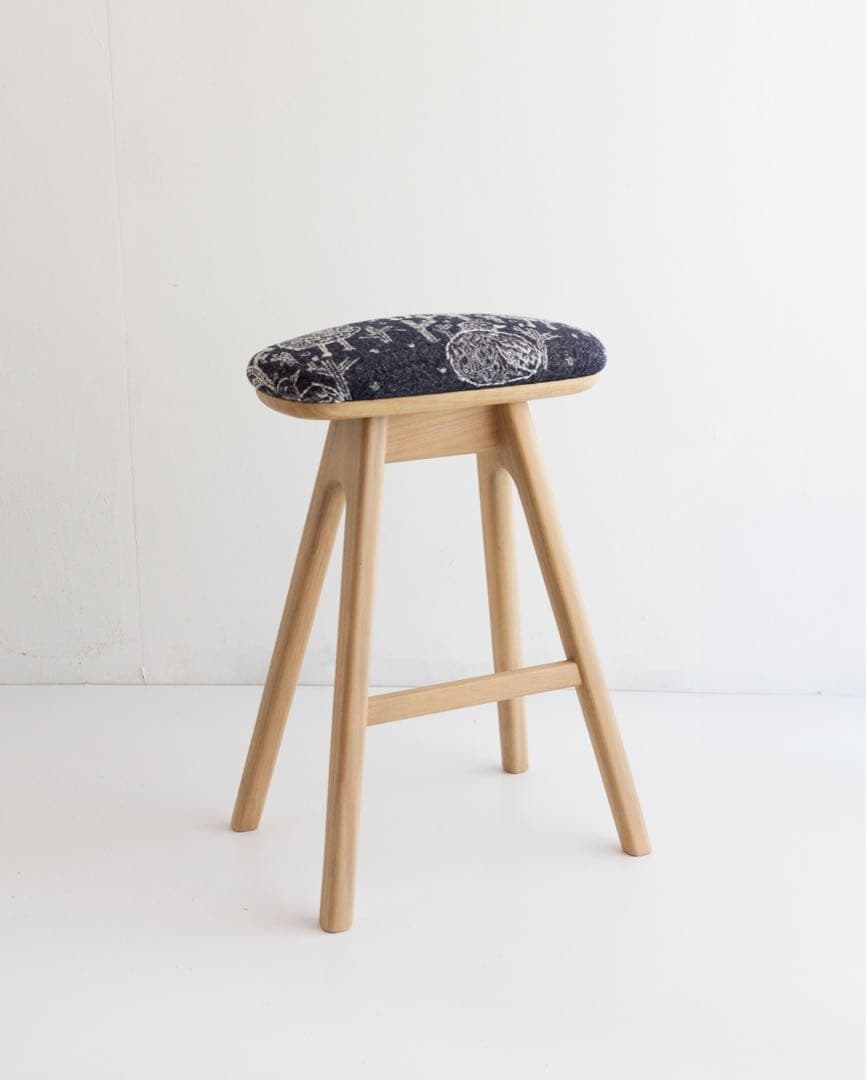 キッチンスツール H530 NA ミナペルホネン　circle navy