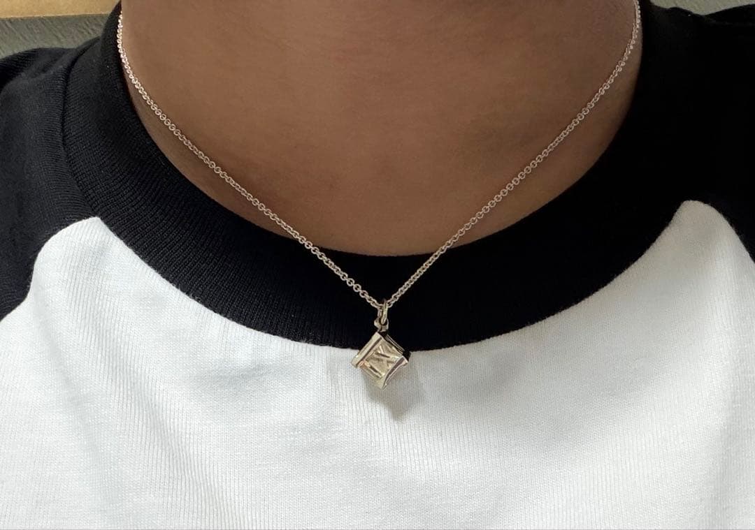 ティファニー　アトラスキューブ　ネックレス　シルバー　レディース　メンズ　美品