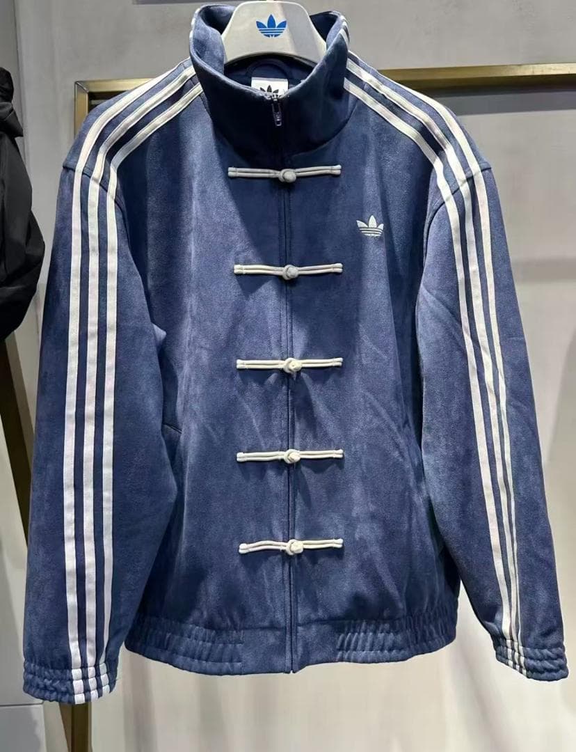 Adidas アディダス 中国限定 巳年ストライプジャケット ネイビー L