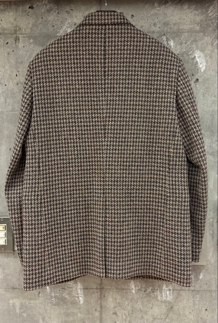 【AURALEE】テーラードジャケット／ブラウン系チェック・オーバーサイズ