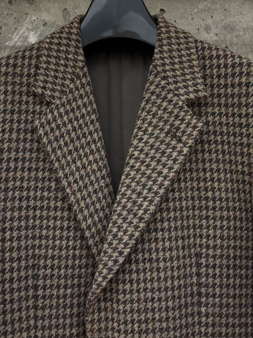 【AURALEE】テーラードジャケット／ブラウン系チェック・オーバーサイズ